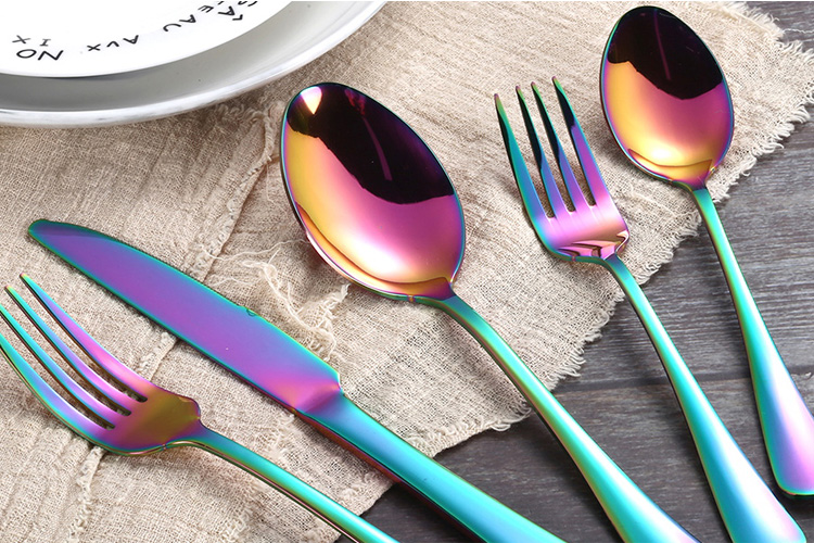 ສະແຕນເລດ Flatware Cutlery Silverware Set - Kitchen Essentials