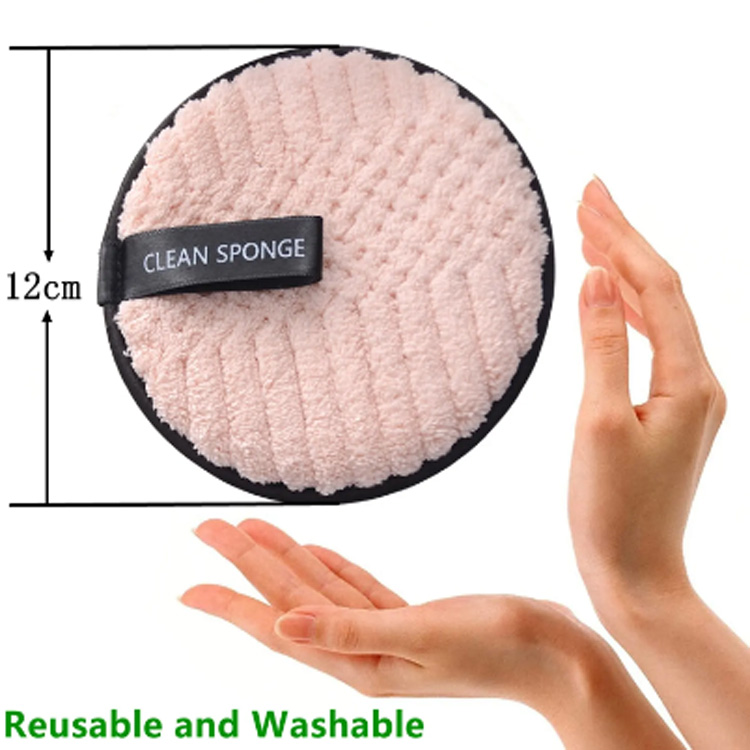 2024 ການແຕ່ງຫນ້າ microfiber ໃຫມ່ປະເຊີນກັບ Pads sponge