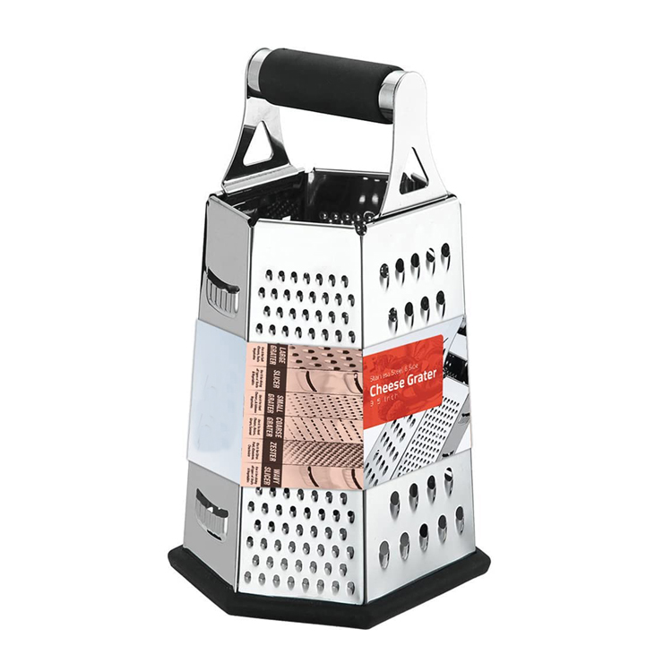 6 Sides Stainless Steel Cheese grater ເຮືອນຄົວ