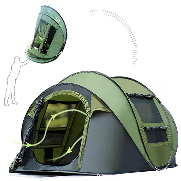 ອັດໂນມັດ Pop Up Outdoor Camping Tent