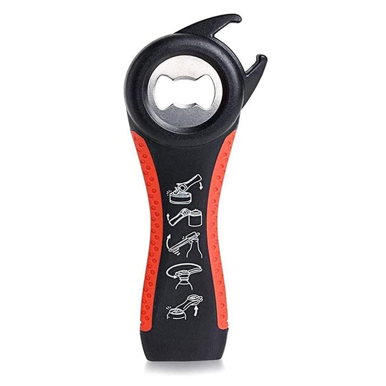 5 ໃນ 1 ອອກແບບ Ergonomic Plastic Multi Bottle Opener