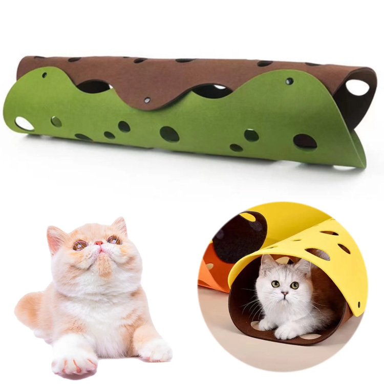 cat tunnels ຕຽງນອນຕຽງທີ່ມີຮູຂຸມຂົນມີອຸໂມງສັດລ້ຽງທີ່ສາມາດພັບໄດ້