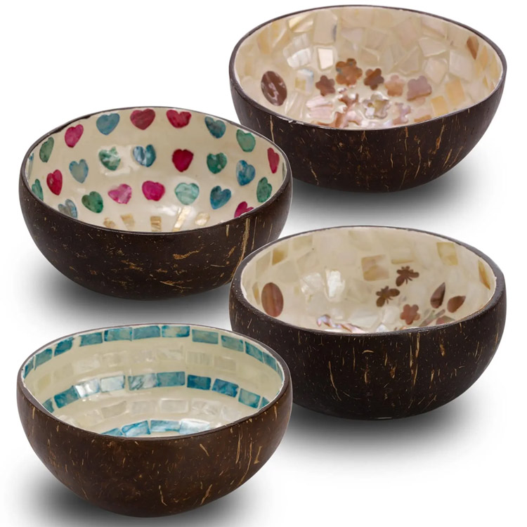 ຫມາກພ້າວສົ້ມກັບແມ່ຂອງ Pearl Inlay ສໍາລັບຕົບແຕ່ງເຮືອນ