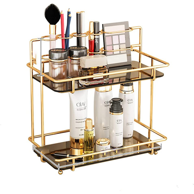 ເຄື່ອງສຳອາງ Countertop Shelf Display Storage Rack Organizer