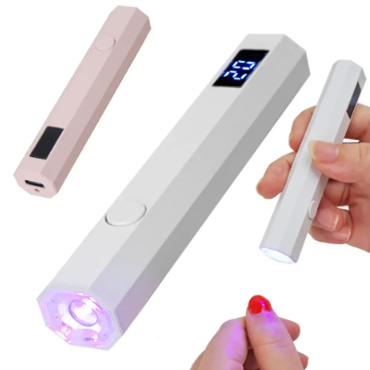Handheld manicure ໂຄມໄຟທີ່ມີ Digital Display Mini Baking Baking