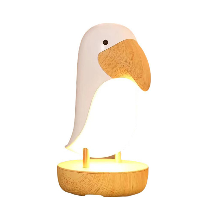 ການຕົກແຕ່ງເຮືອນ Touch Dimming Cordless Bedside Lamp Bird Desk