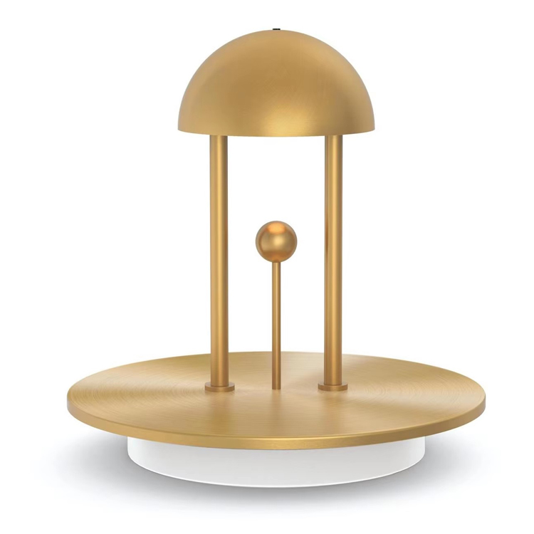 Nordic Modern Cordless 2000mAh ຫມໍ້ໄຟ Brass Table Light