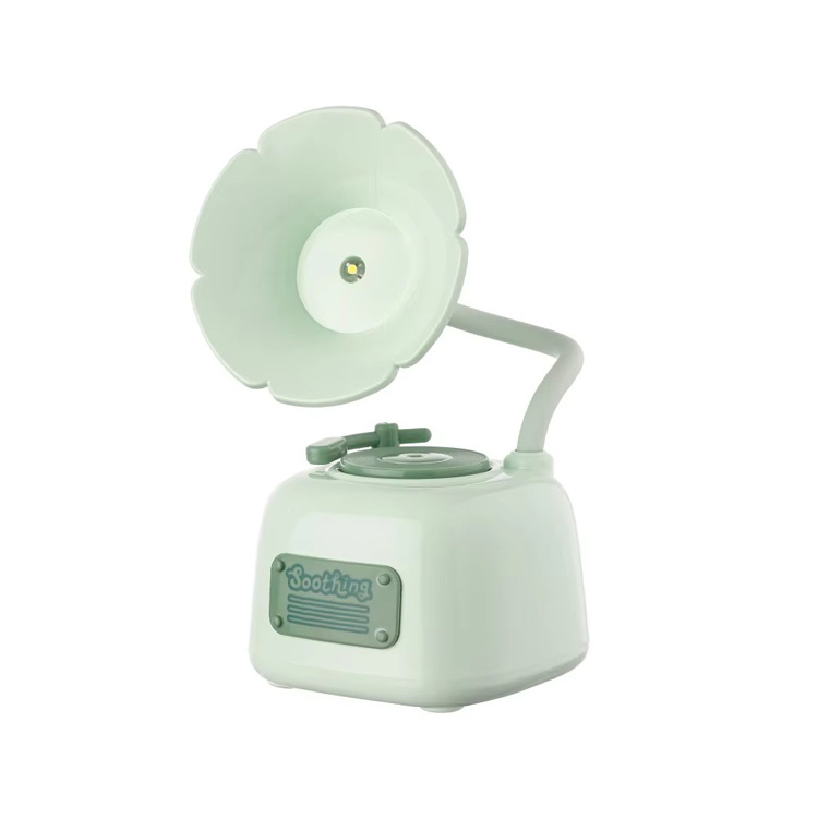 ໄມ້ປະດັບ Dimmable USB Charge Mini Phonograph Table Lamp