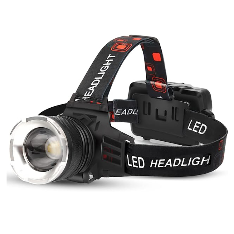 Outdoor Adjustable Zoom Headlamp LED Rechargeable Headlamp