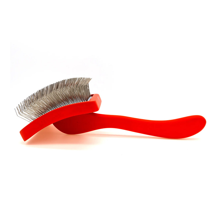 ຄວາມເປັນມືອາຊີບຫມາຍາວ pin pin brooming brushing slicker ແປງ