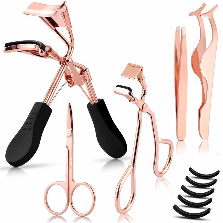 5 ໃນ 1 ຊຸດເຄື່ອງມືແຕ່ງ ໜ້າ Premium Eyelash Curler