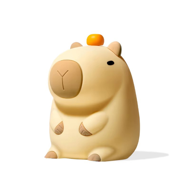 ໂຄມໄຟ LED Capybara ທີ່ສາມາດສາກໄຟກາງຄືນໄດ້ໃນກາງຄືນ Silicone