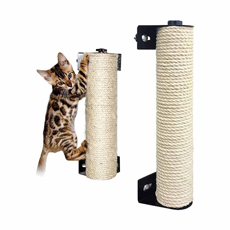 Wall Mount Sisal Scratching Post Cat Claw ເຄືອ