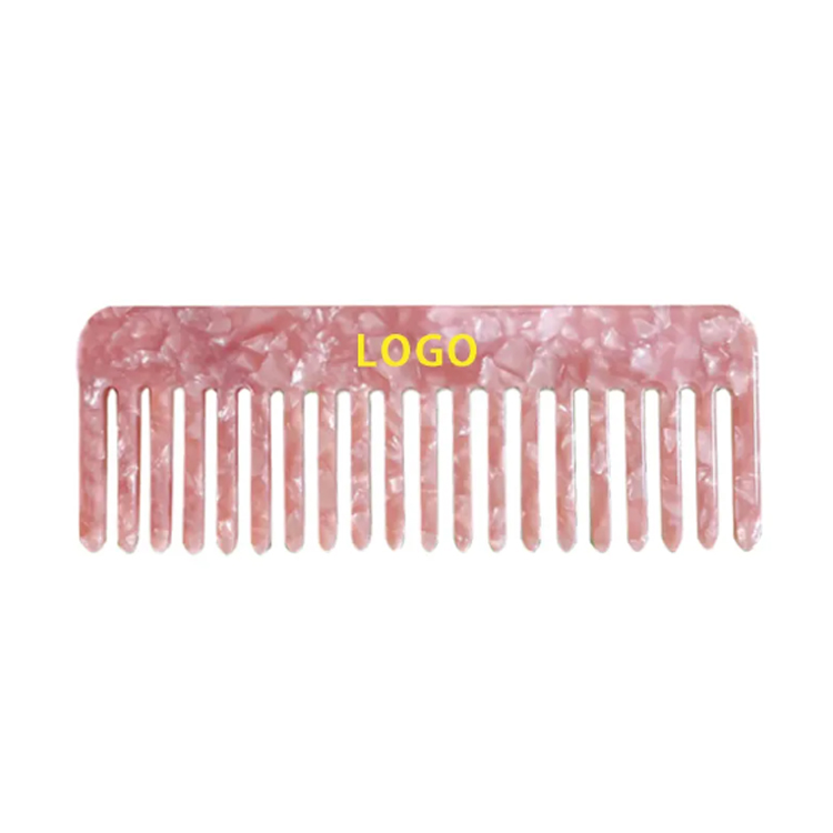 ຂົນສົ່ງຂະຫນາດໃຫຍ່ Square Hied ຜົມ ecetate acetate combs ກ້ວາງ